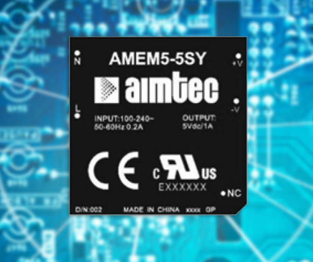 Aimtec Announces AMEM5-Y 5W PSU Enclosed in 1x1 Inch Package